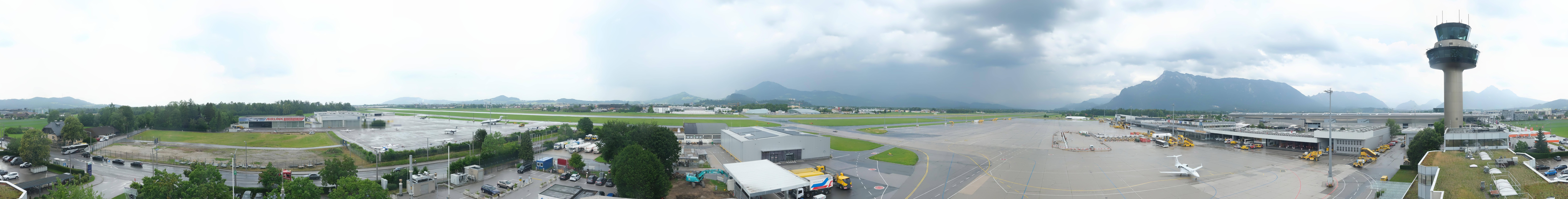 Archiv Foto Webcam Flughafen Salzburg