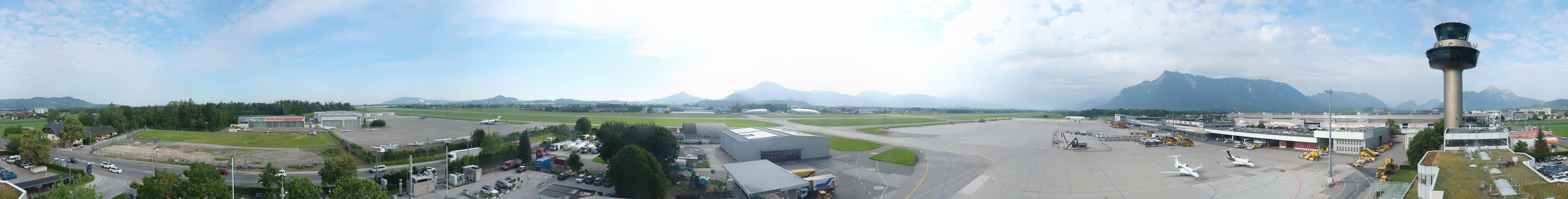 Archiv Foto Webcam Flughafen Salzburg
