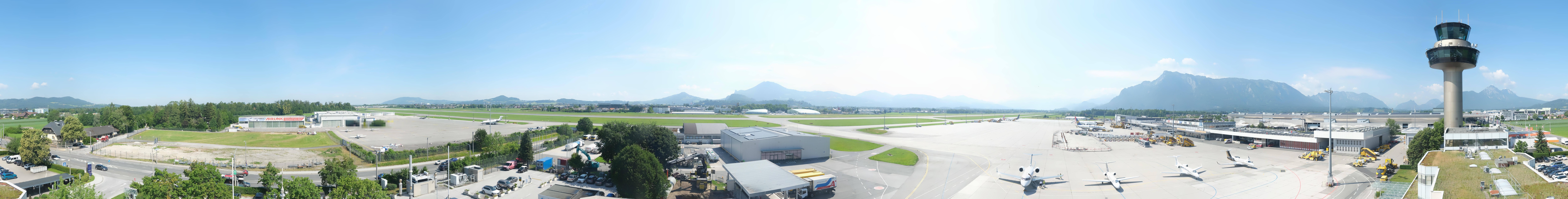 Archiv Foto Webcam Flughafen Salzburg