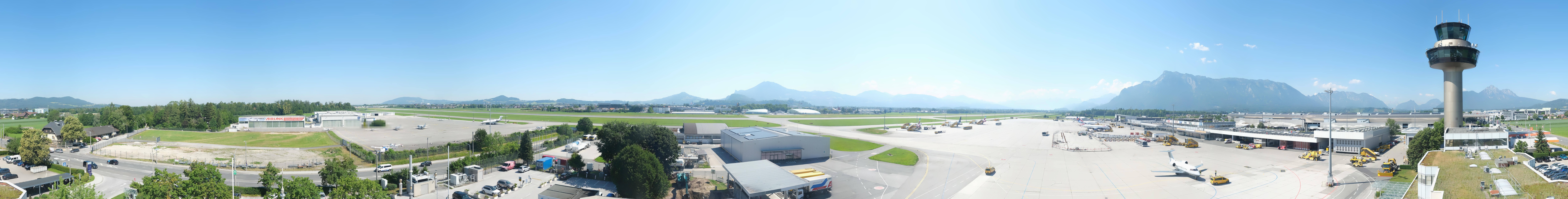 Archiv Foto Webcam Flughafen Salzburg