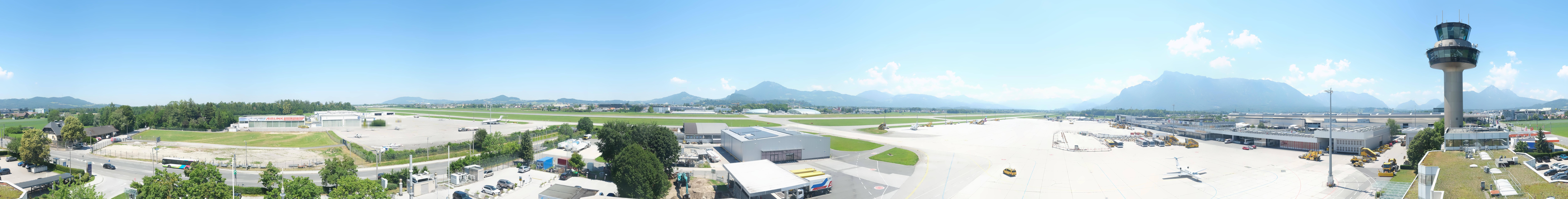 Archiv Foto Webcam Flughafen Salzburg