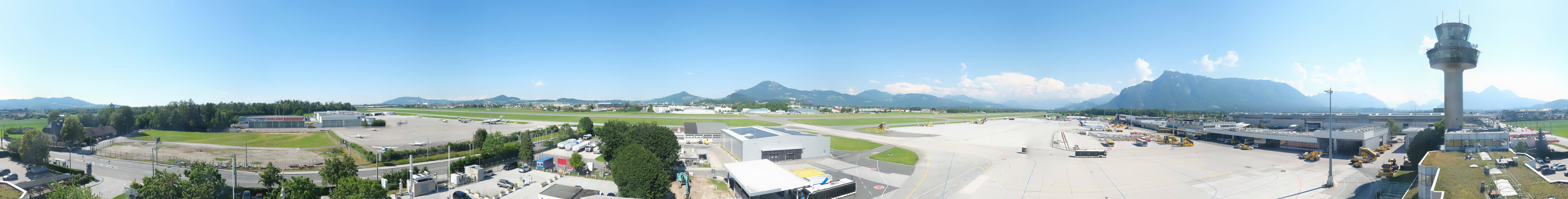 Archiv Foto Webcam Flughafen Salzburg
