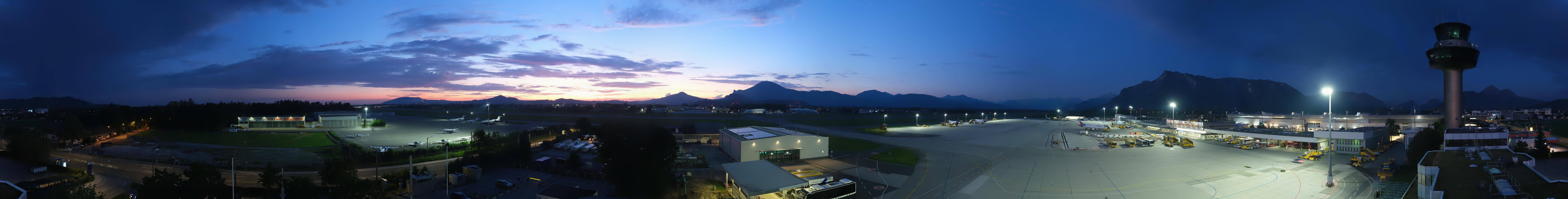 Archiv Foto Webcam Flughafen Salzburg
