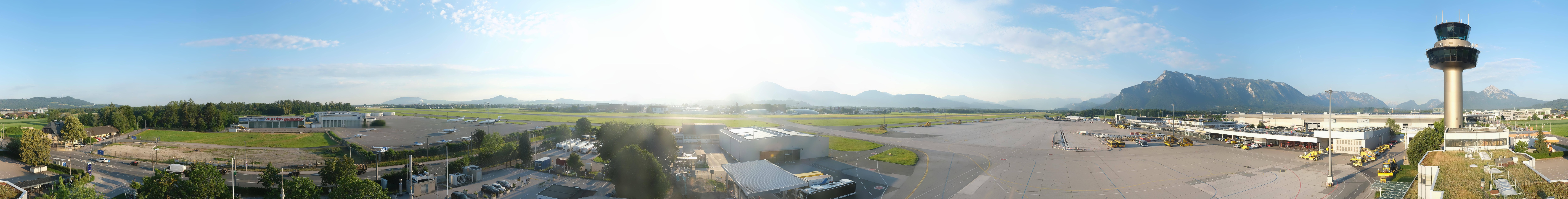Archiv Foto Webcam Flughafen Salzburg