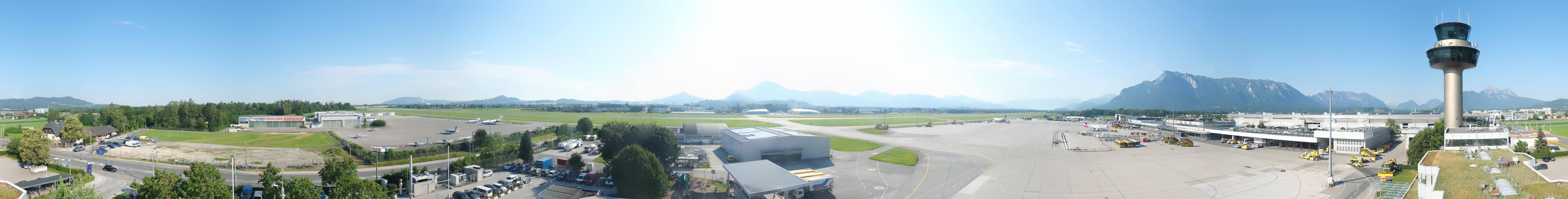 Archiv Foto Webcam Flughafen Salzburg
