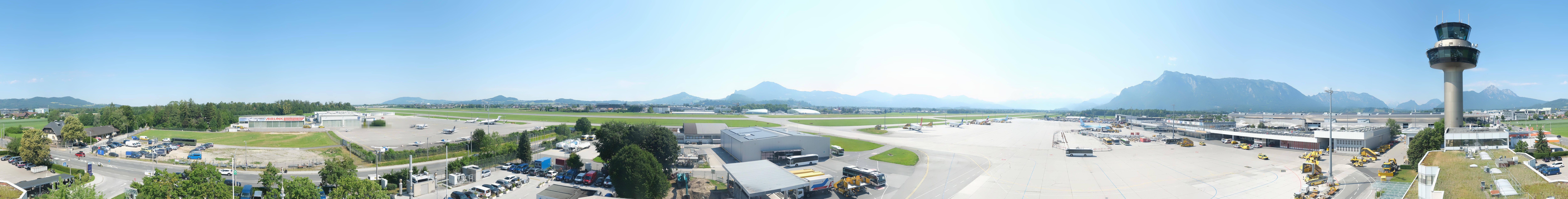 Archiv Foto Webcam Flughafen Salzburg
