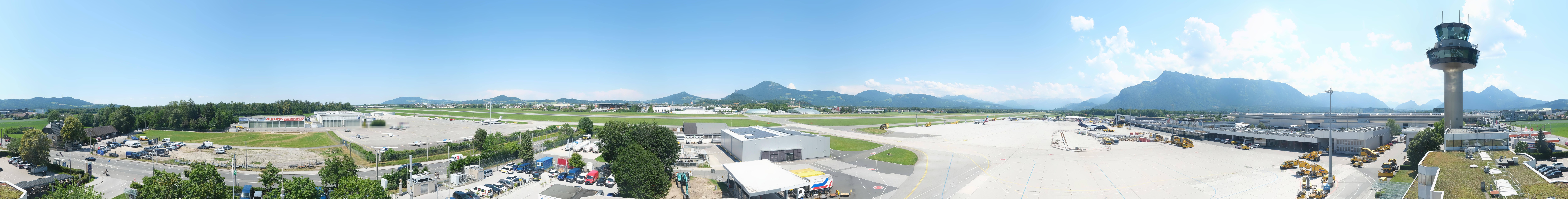 Archiv Foto Webcam Flughafen Salzburg