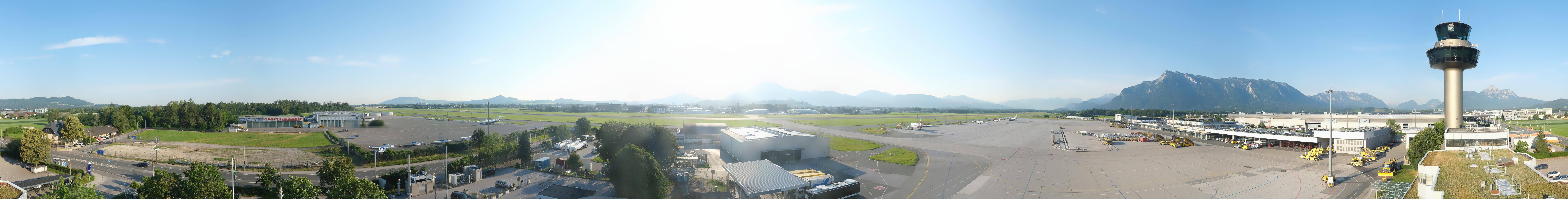 Archiv Foto Webcam Flughafen Salzburg