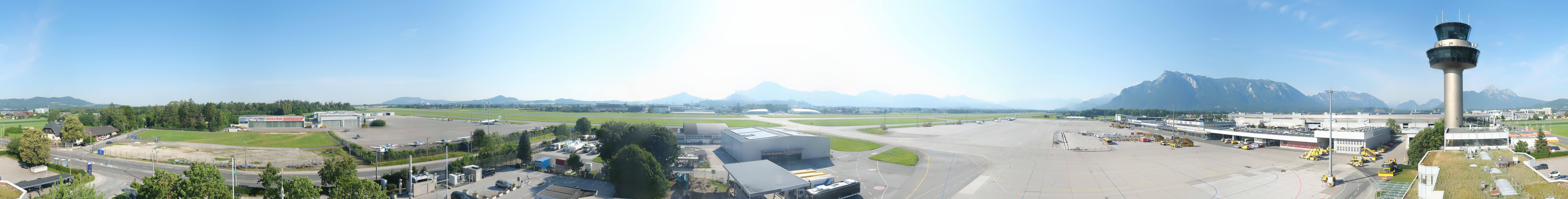 Archiv Foto Webcam Flughafen Salzburg