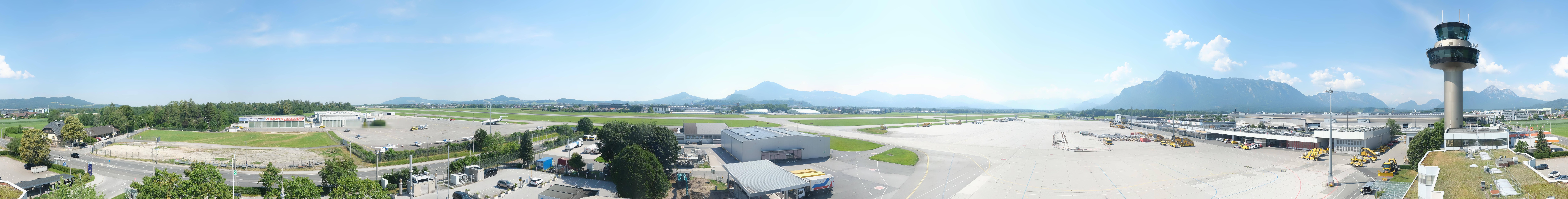 Archiv Foto Webcam Flughafen Salzburg