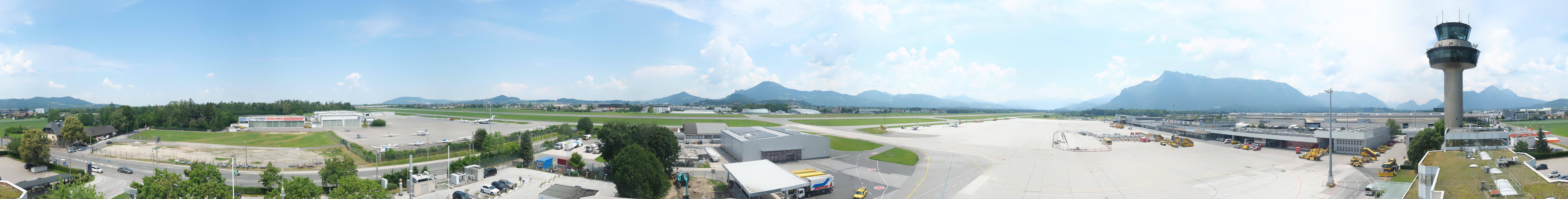Archiv Foto Webcam Flughafen Salzburg