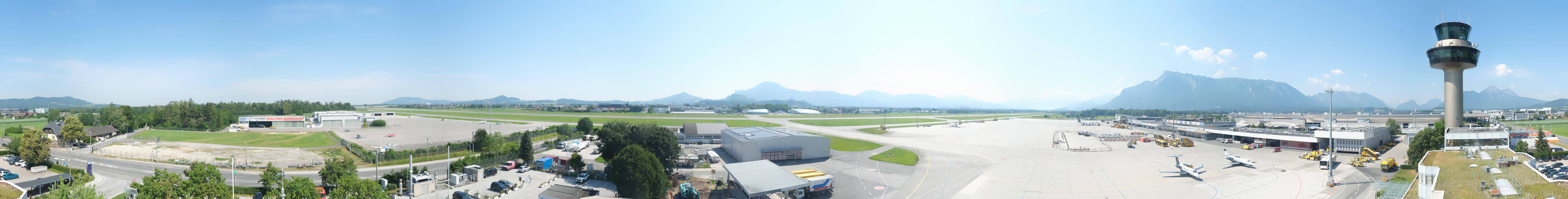Archiv Foto Webcam Flughafen Salzburg