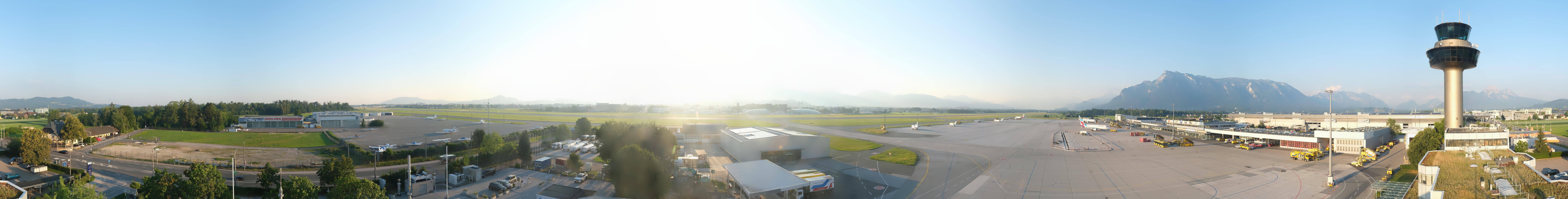 Archiv Foto Webcam Flughafen Salzburg