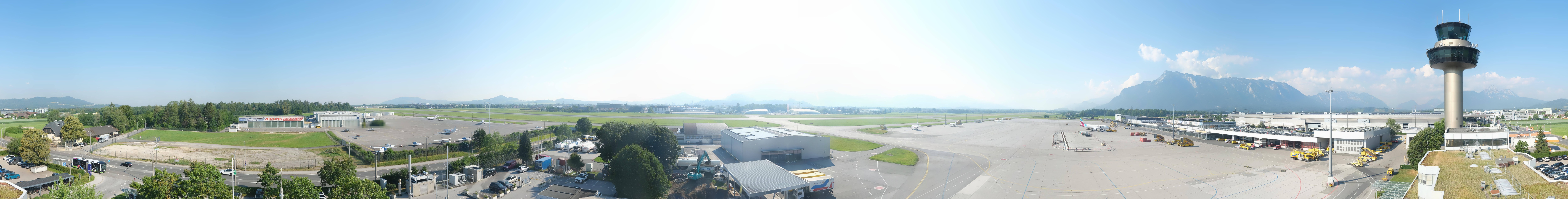 Archiv Foto Webcam Flughafen Salzburg