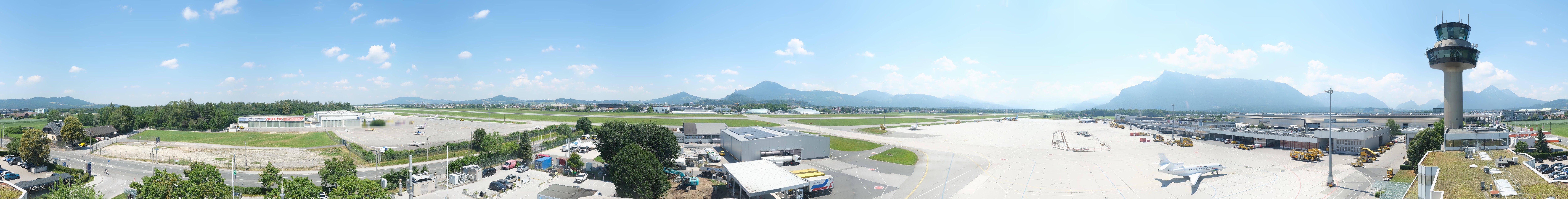 Archiv Foto Webcam Flughafen Salzburg