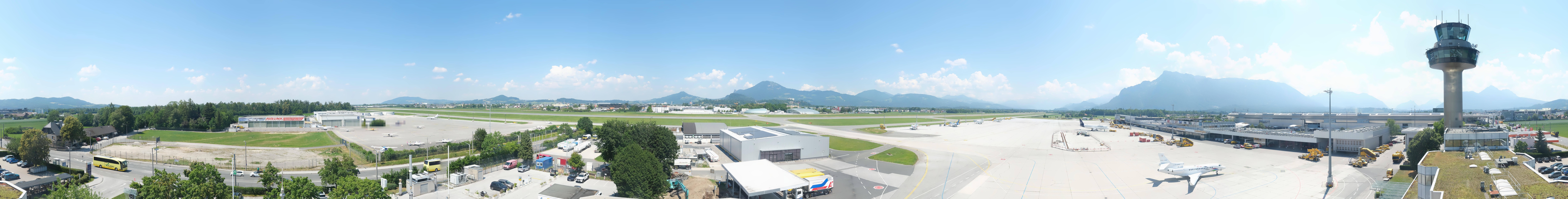 Archiv Foto Webcam Flughafen Salzburg