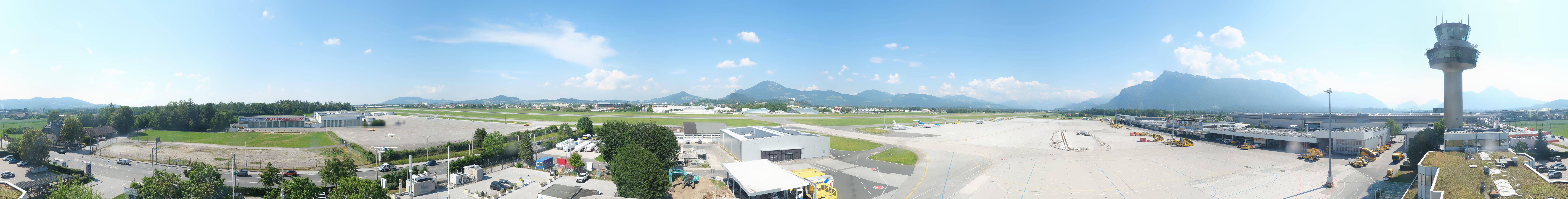Archiv Foto Webcam Flughafen Salzburg