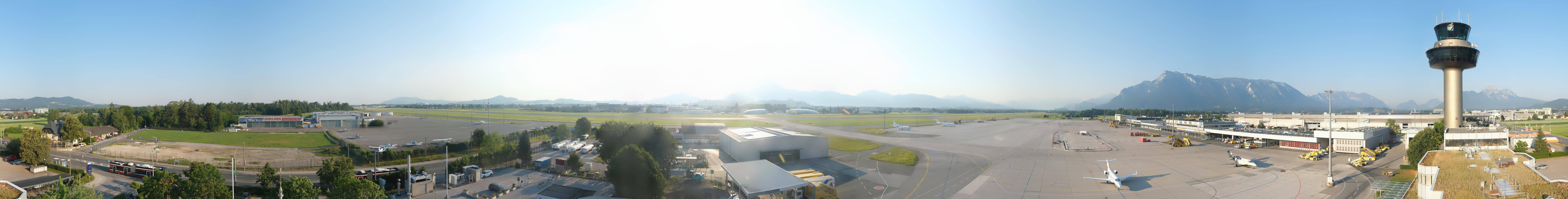 Archiv Foto Webcam Flughafen Salzburg