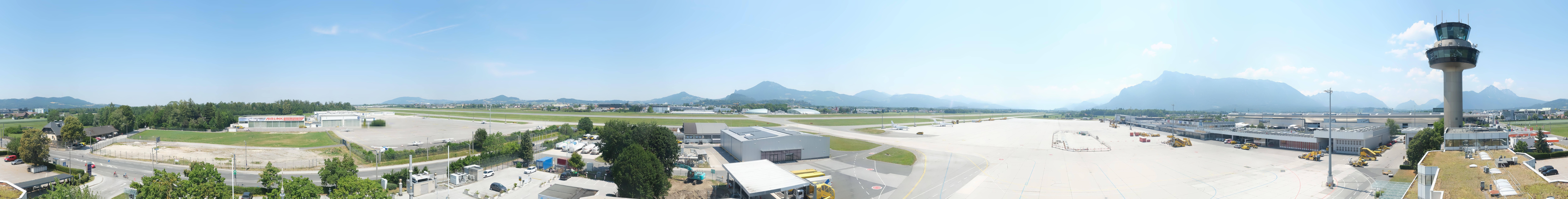 Archiv Foto Webcam Flughafen Salzburg