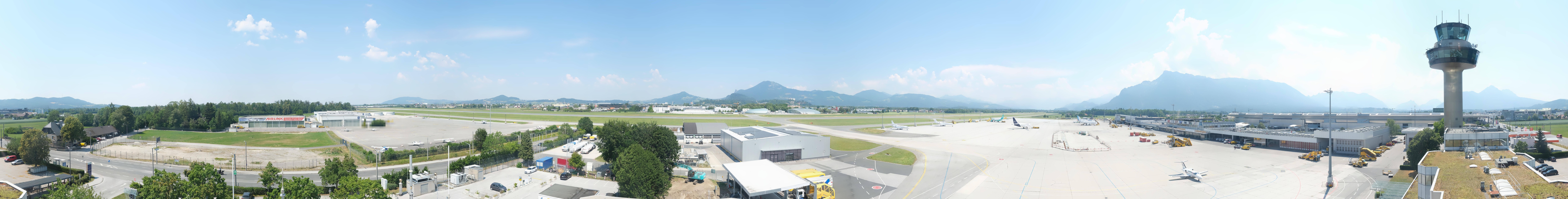 Archiv Foto Webcam Flughafen Salzburg