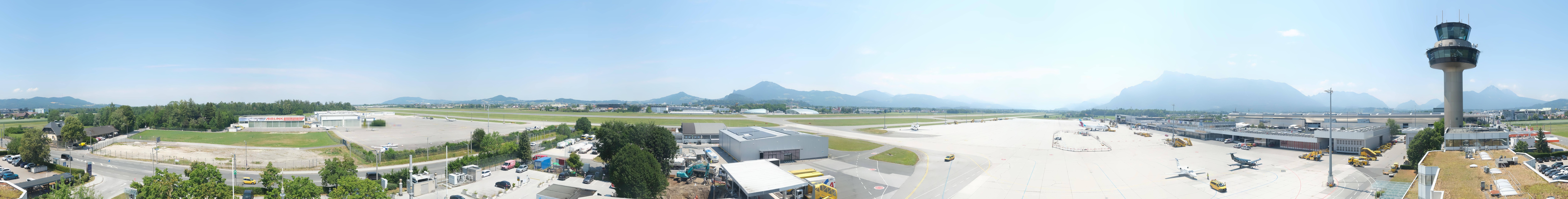 Archiv Foto Webcam Flughafen Salzburg