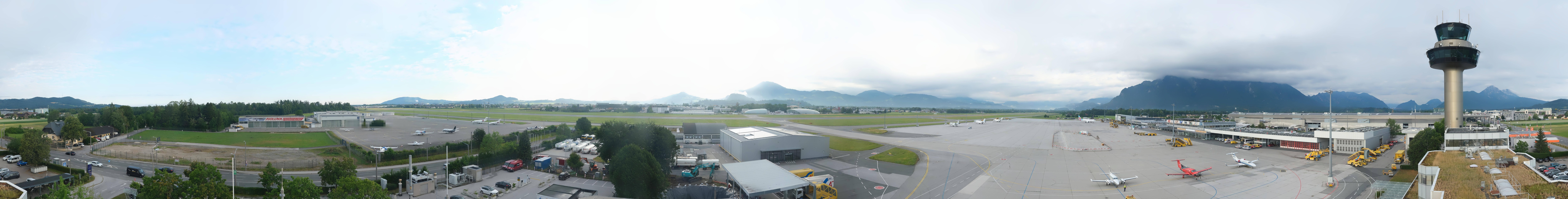 Archiv Foto Webcam Flughafen Salzburg