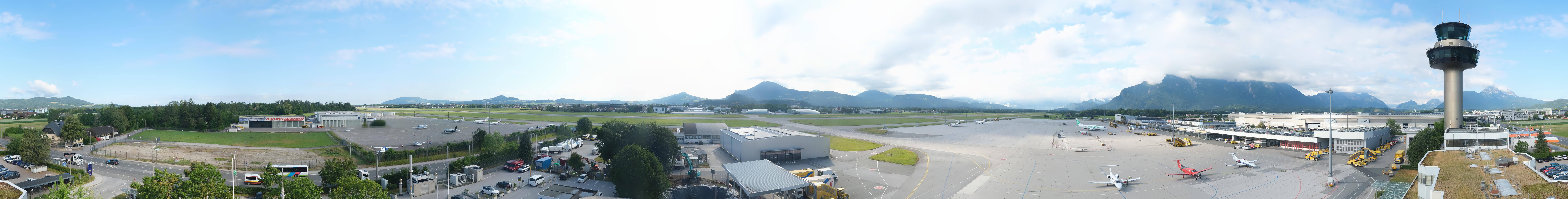 Archiv Foto Webcam Flughafen Salzburg