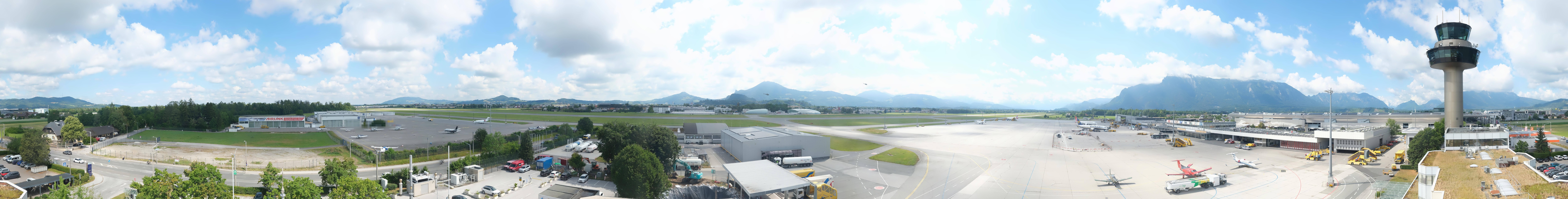 Archiv Foto Webcam Flughafen Salzburg