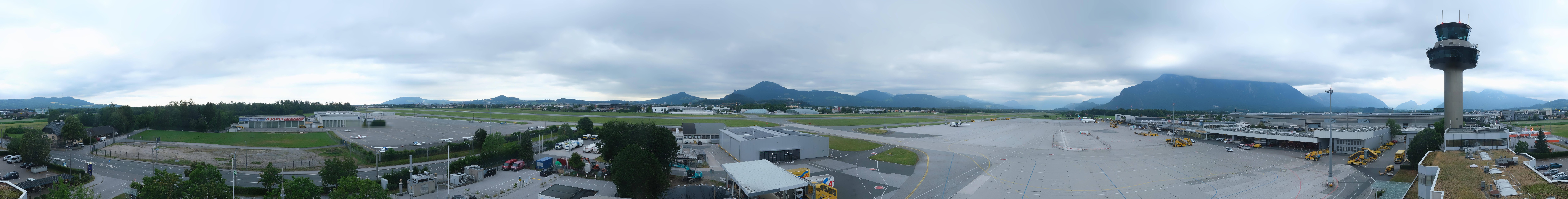 Archiv Foto Webcam Flughafen Salzburg