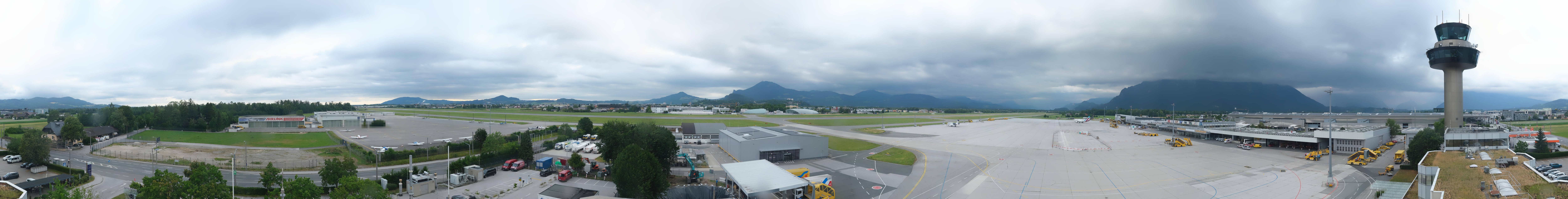 Archiv Foto Webcam Flughafen Salzburg