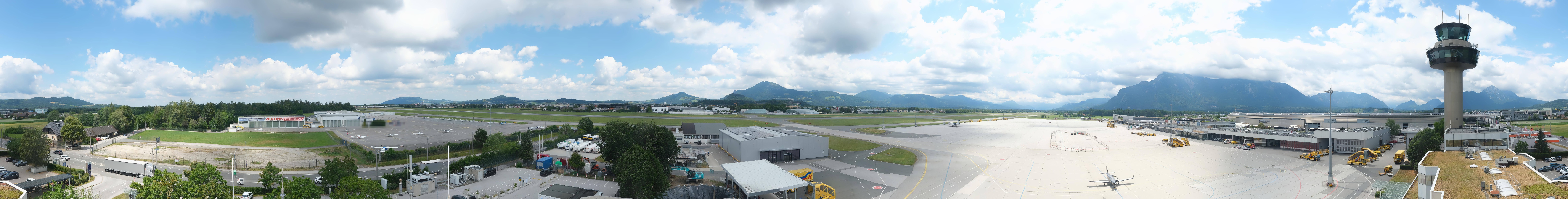 Archiv Foto Webcam Flughafen Salzburg