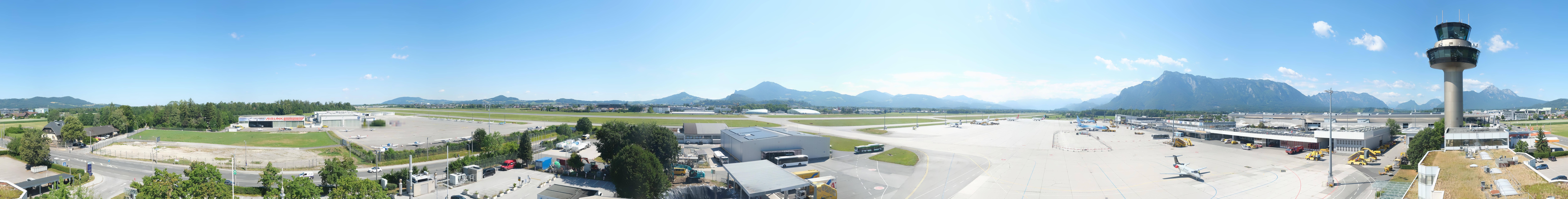 Archived image Webcam Salzburg Airport Panorama