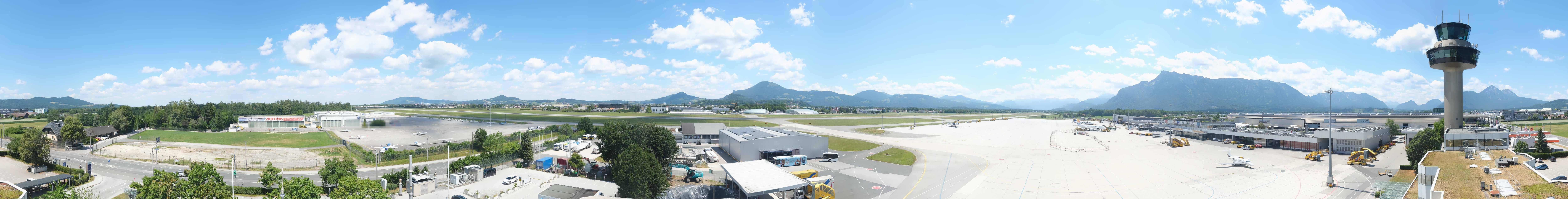 Archived image Webcam Salzburg Airport Panorama