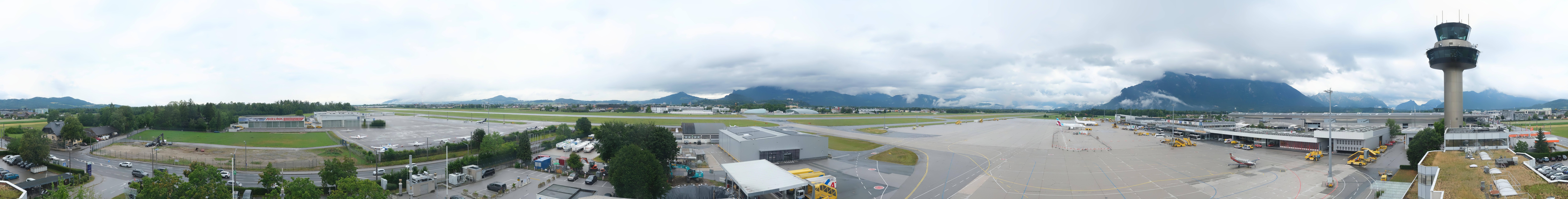 Archiv Foto Webcam Flughafen Salzburg