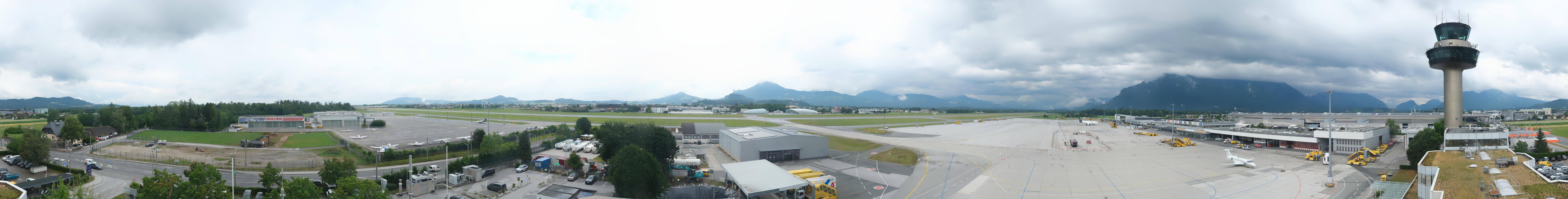 Archiv Foto Webcam Flughafen Salzburg