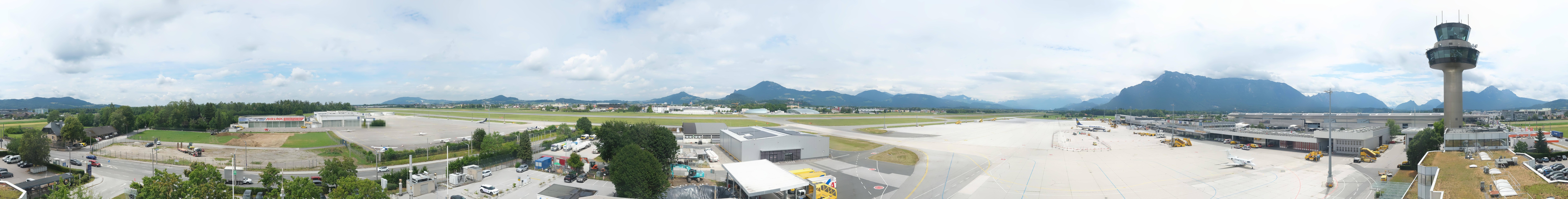 Archiv Foto Webcam Flughafen Salzburg