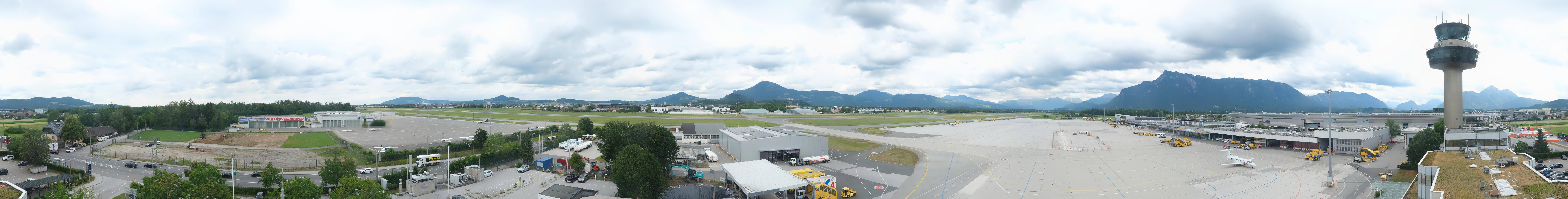 Archiv Foto Webcam Flughafen Salzburg