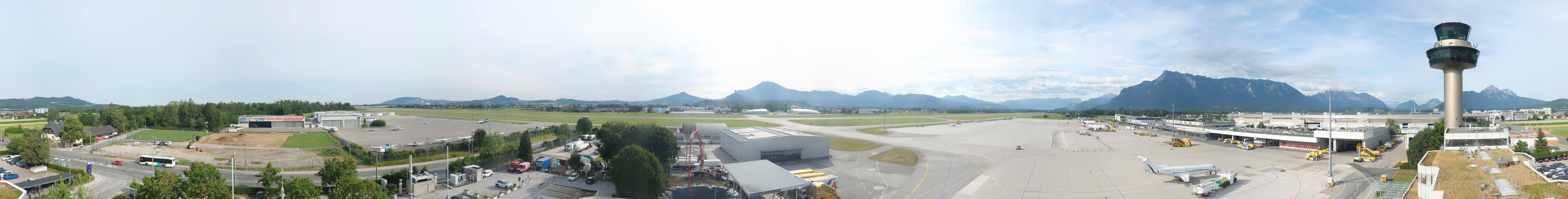 Archiv Foto Webcam Flughafen Salzburg