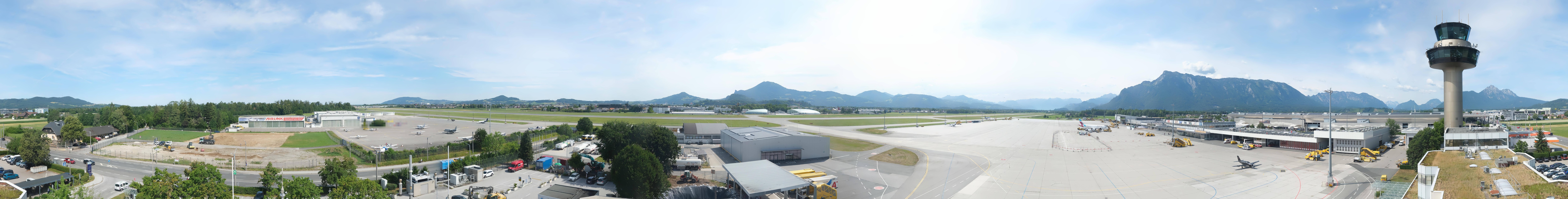Archiv Foto Webcam Flughafen Salzburg