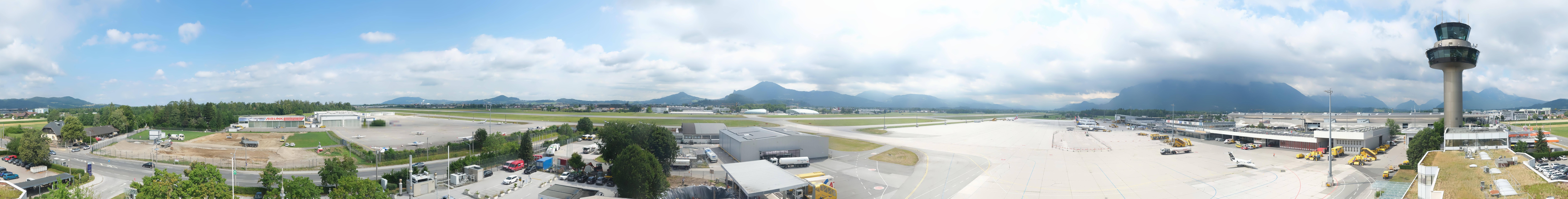 Archiv Foto Webcam Flughafen Salzburg