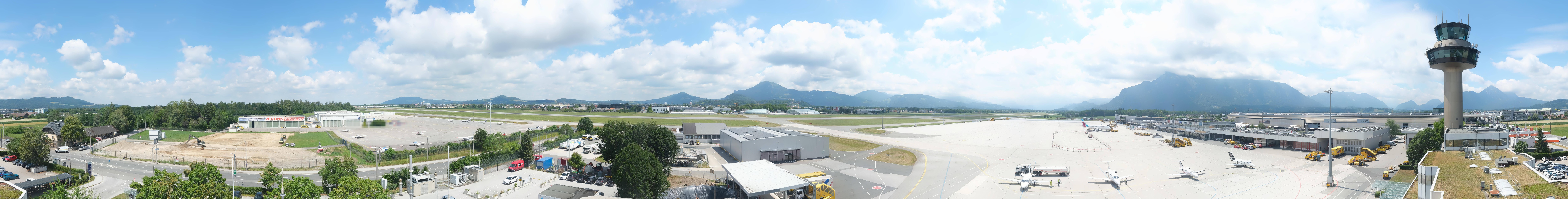 Archiv Foto Webcam Flughafen Salzburg