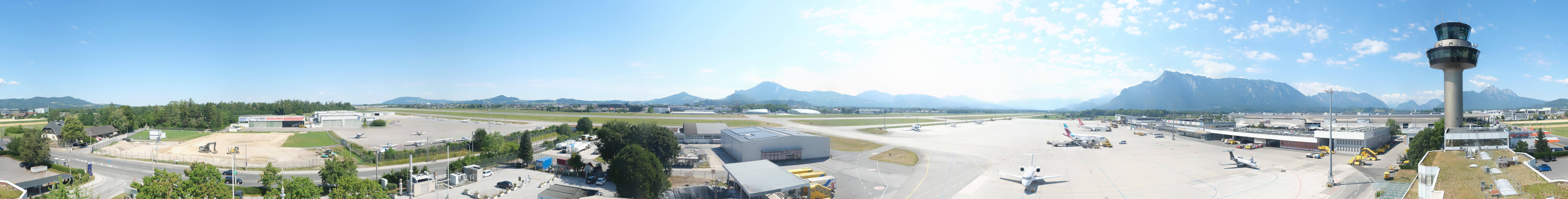 Archived image Webcam Salzburg Airport Panorama