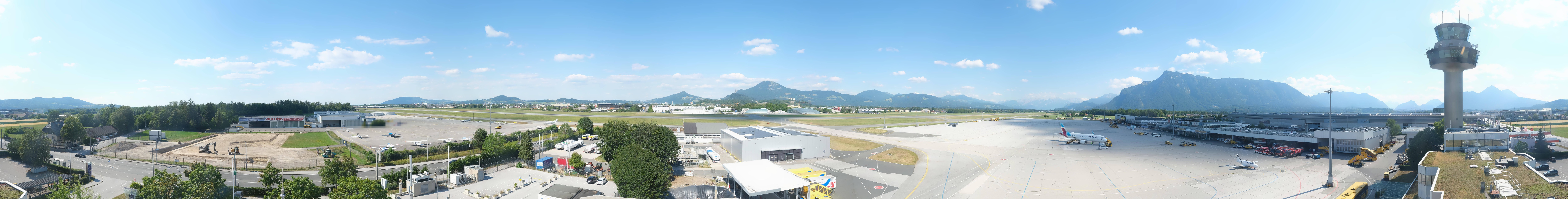 Archived image Webcam Salzburg Airport Panorama