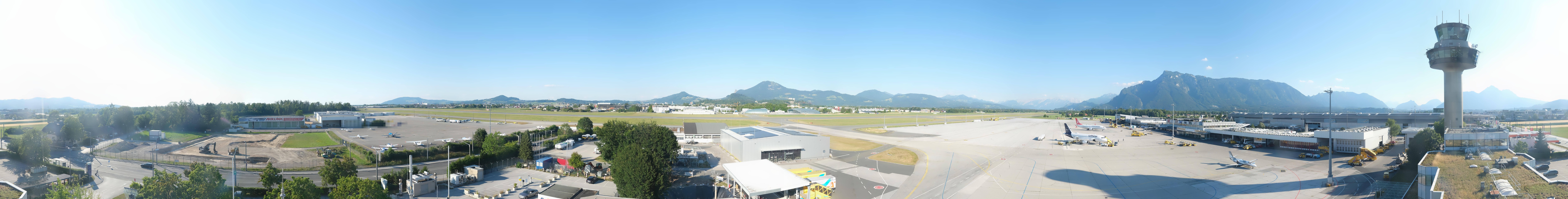 Archiv Foto Webcam Flughafen Salzburg