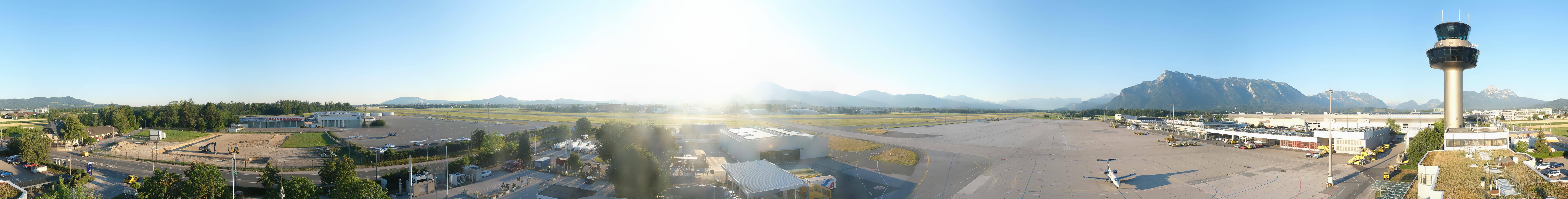 Archiv Foto Webcam Flughafen Salzburg