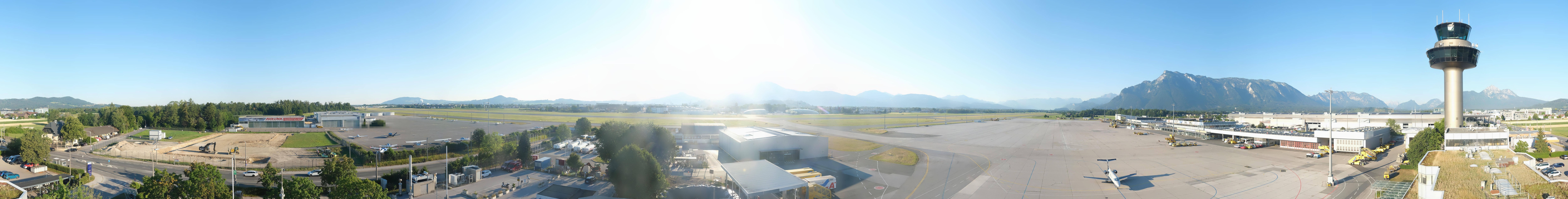 Archiv Foto Webcam Flughafen Salzburg
