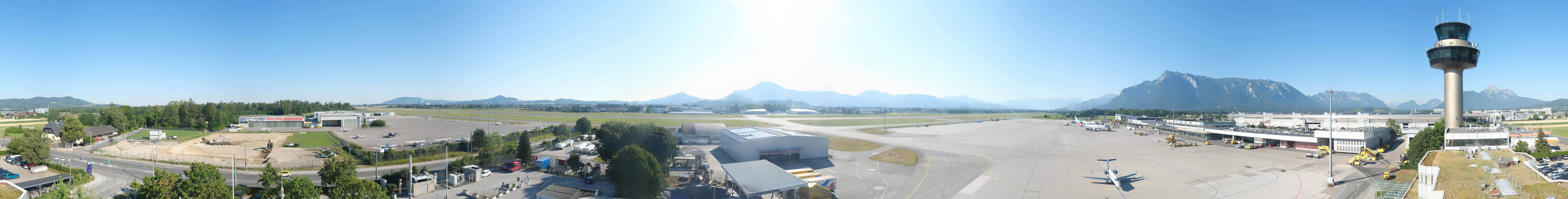 Archiv Foto Webcam Flughafen Salzburg