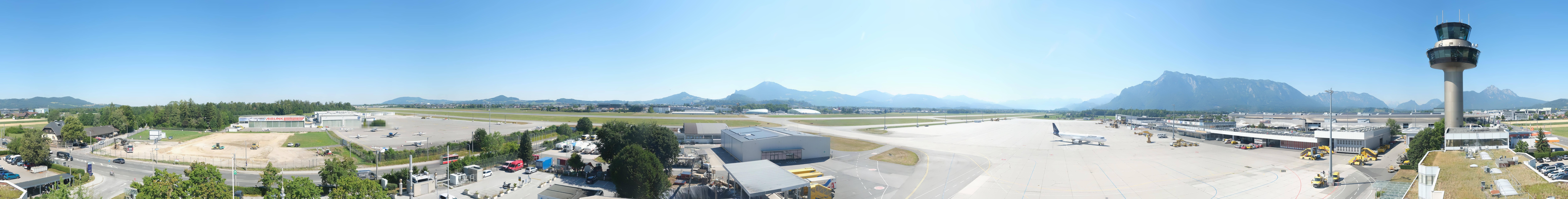 Archiv Foto Webcam Flughafen Salzburg