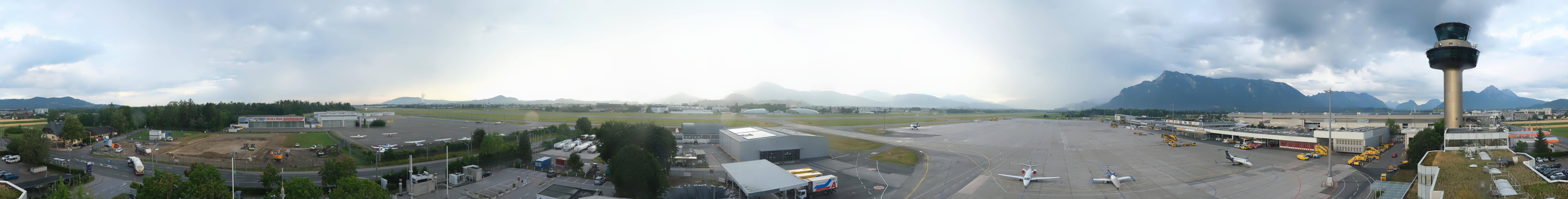 Archiv Foto Webcam Flughafen Salzburg