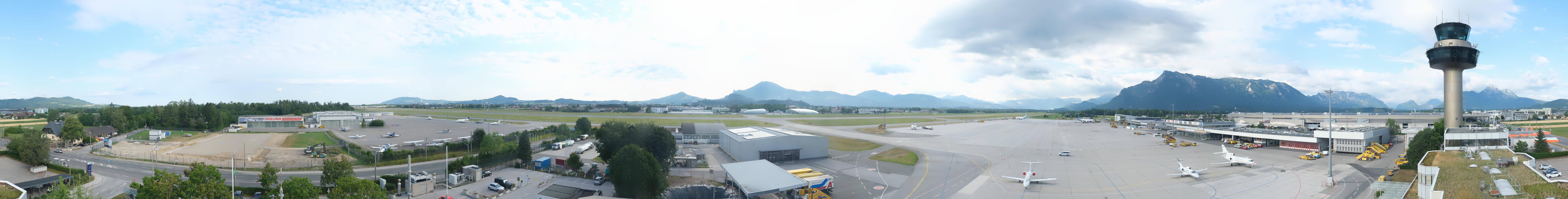 Archiv Foto Webcam Flughafen Salzburg